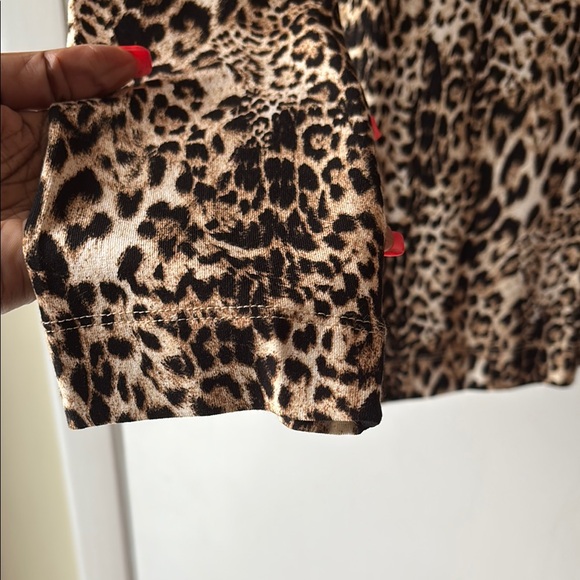 Chico's Brown and Black Long Sleeve Tee - Picture 3 of 5